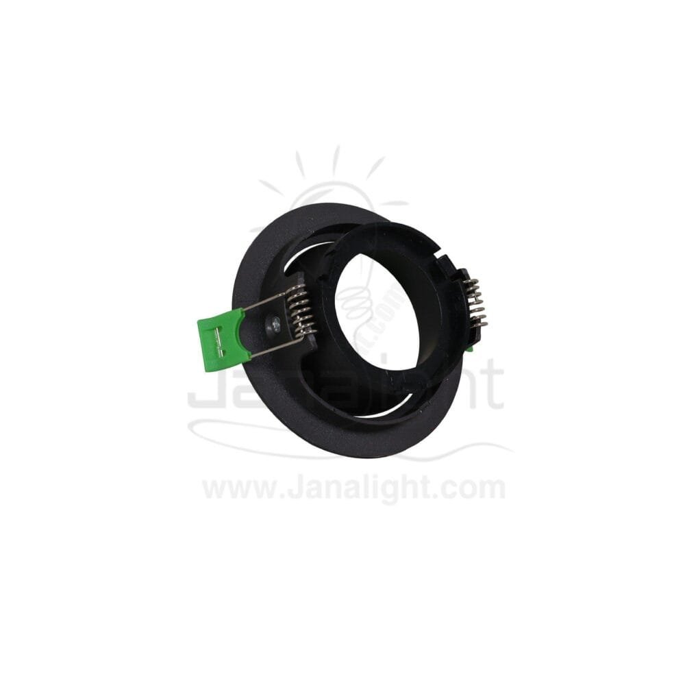 سبوت لايت فارغ متحرك مدور بلاستك رمادي جنى لايت JN402 single round grey Spotlight frame